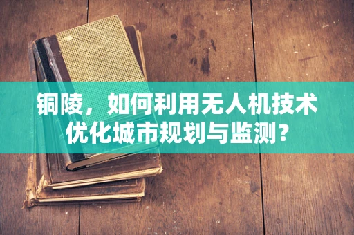 铜陵，如何利用无人机技术优化城市规划与监测？