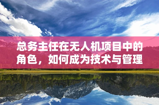 总务主任在无人机项目中的角色，如何成为技术与管理之间的桥梁？