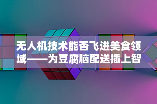 无人机技术能否飞进美食领域——为豆腐脑配送插上智能翅膀？