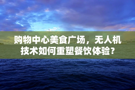 购物中心美食广场，无人机技术如何重塑餐饮体验？