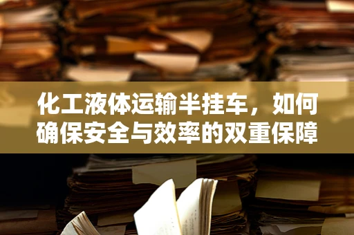 化工液体运输半挂车，如何确保安全与效率的双重保障？