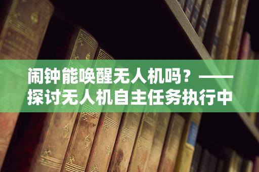 闹钟能唤醒无人机吗？——探讨无人机自主任务执行中的时间管理