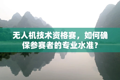 无人机技术资格赛，如何确保参赛者的专业水准？